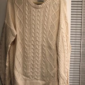 Urban Outfitters Cream Knitted Sweater